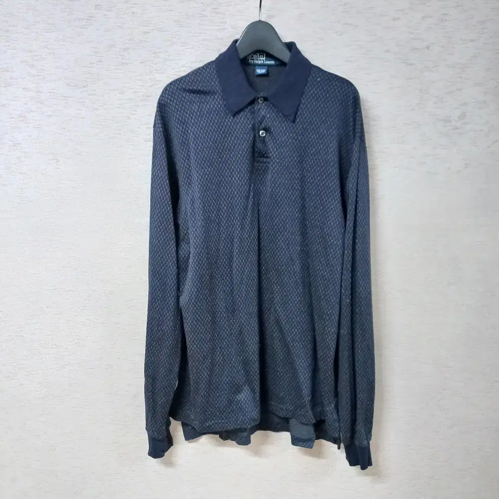 10-25/Pololalprene Navy Patterned Karati Men's