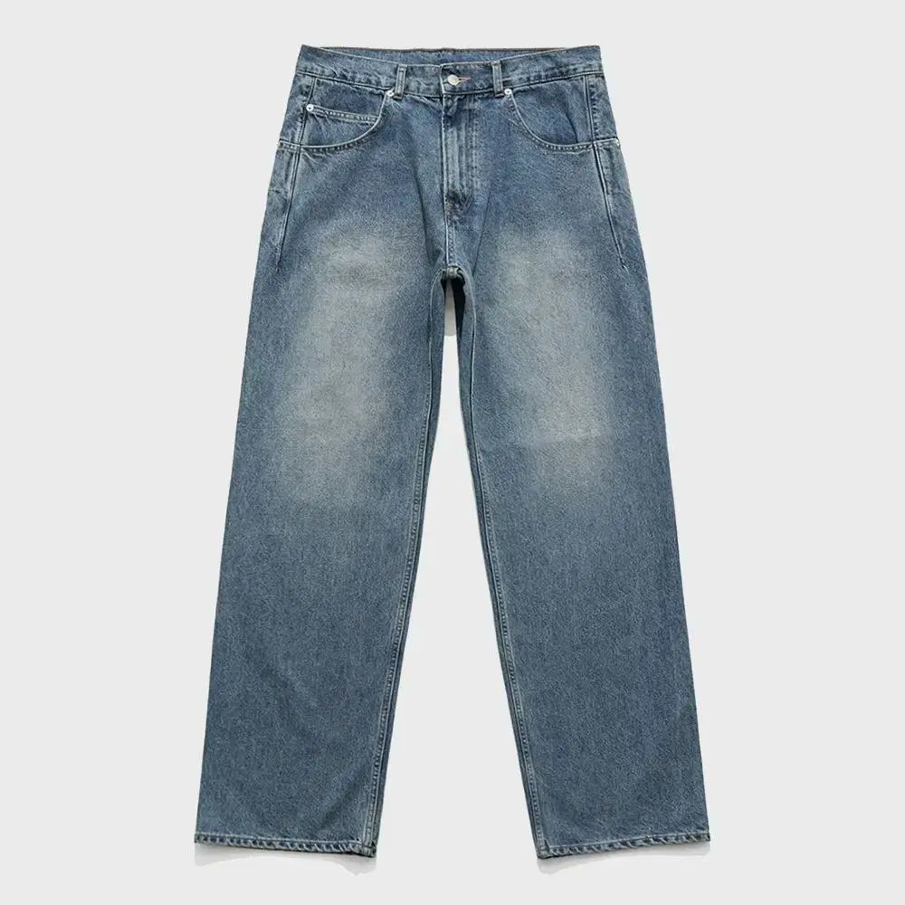 [32] LanguageFected Loose Straight Denim