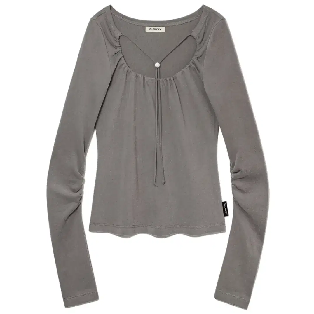 글로니 RUI SHIRRING STRAP LONG SLEEVE (GRAY