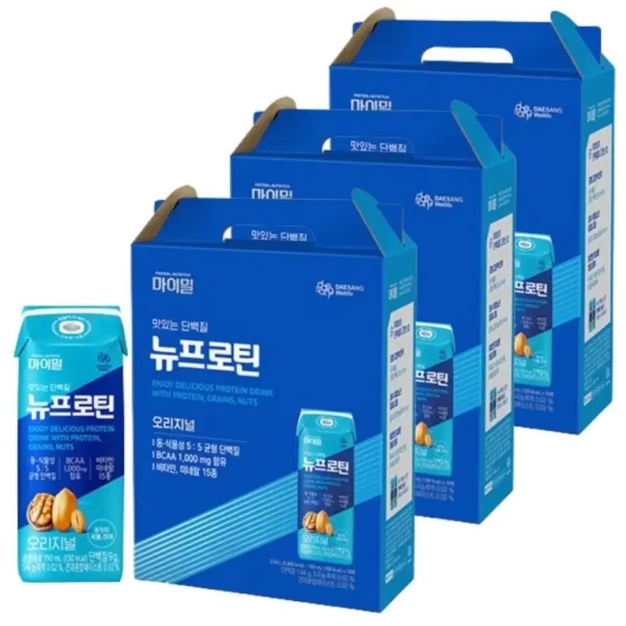 대상 마이밀 뉴프로틴 190ml 48개 단백질음료