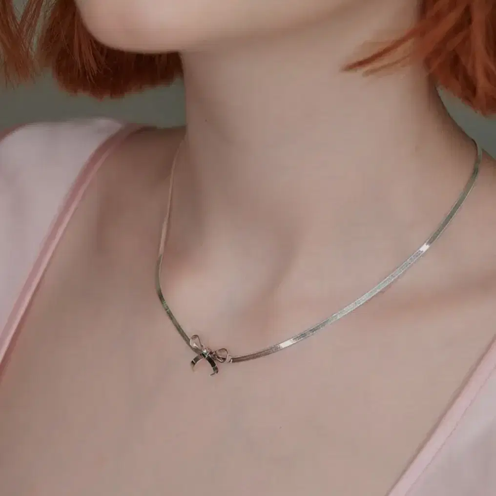 baebae(배배) Rena Bow Necklace 리본 목걸이