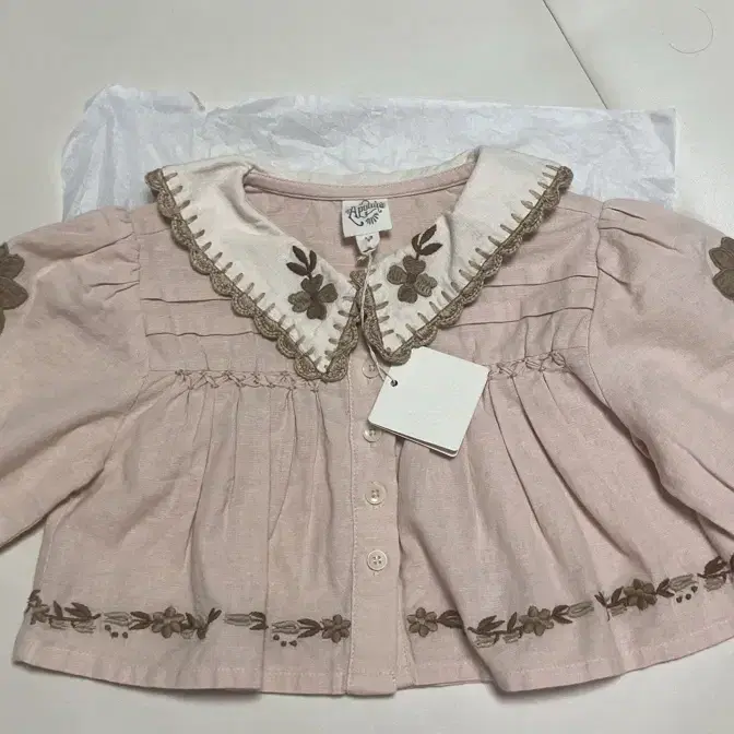 Apolina 24AW Bette Blouse 1-2Y 아폴리나 핑크블라