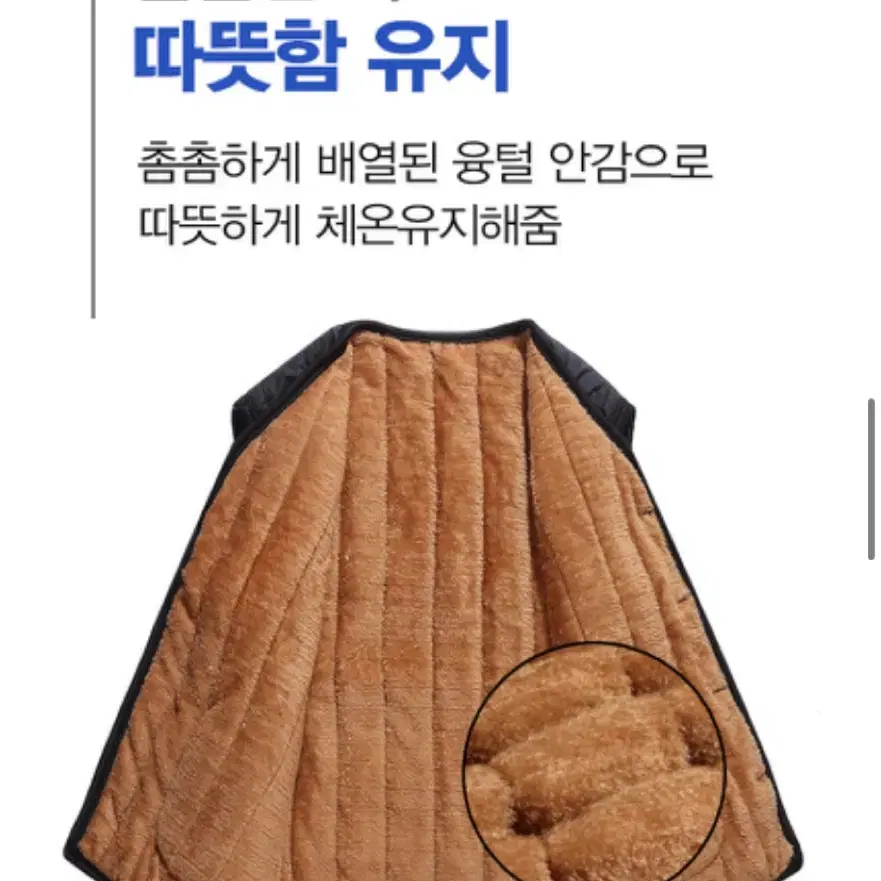 새상품 방한 보온 조끼