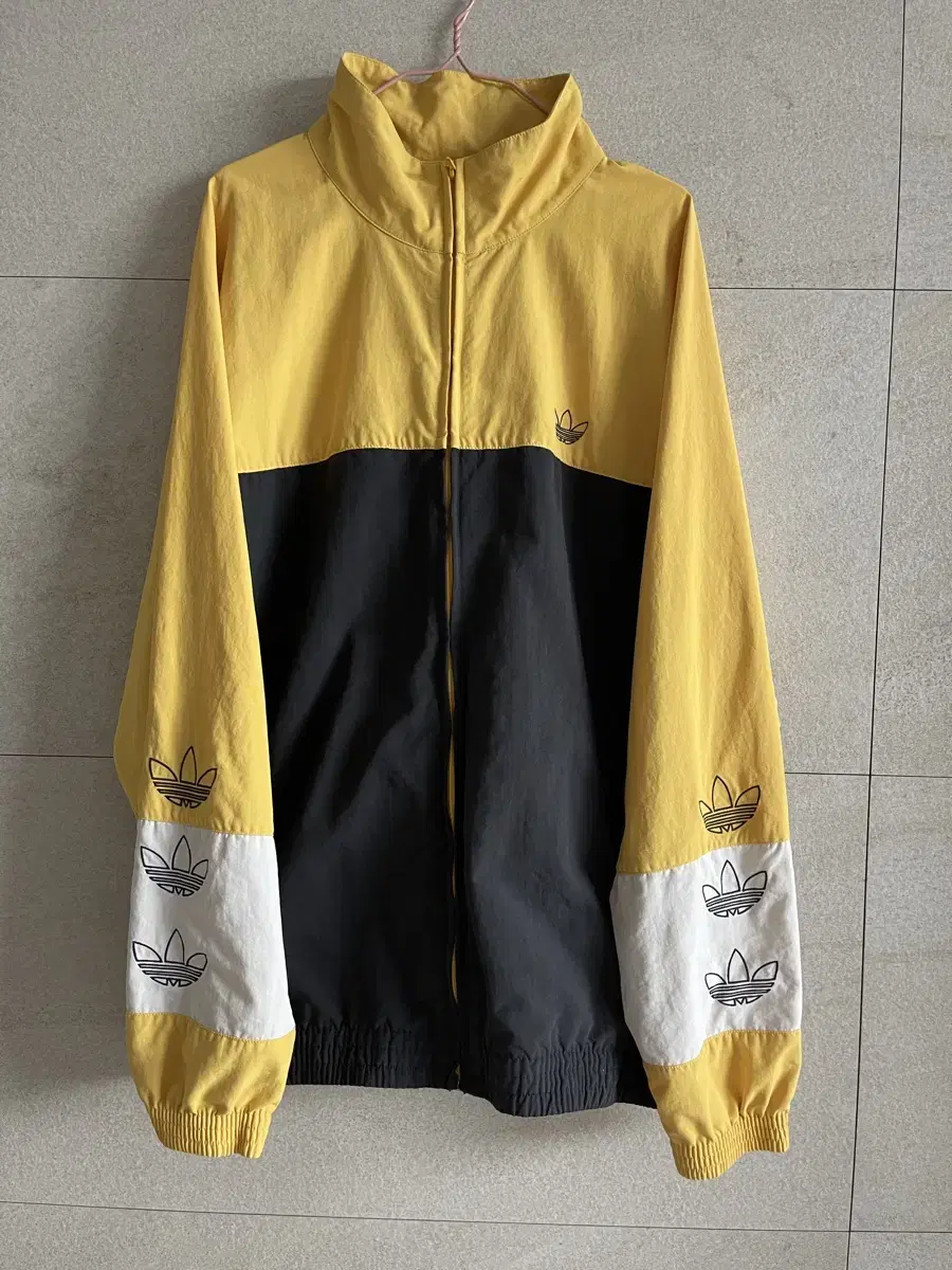 Adidas Block Warm Up Zip Up Windbreaker Track Top DV3118