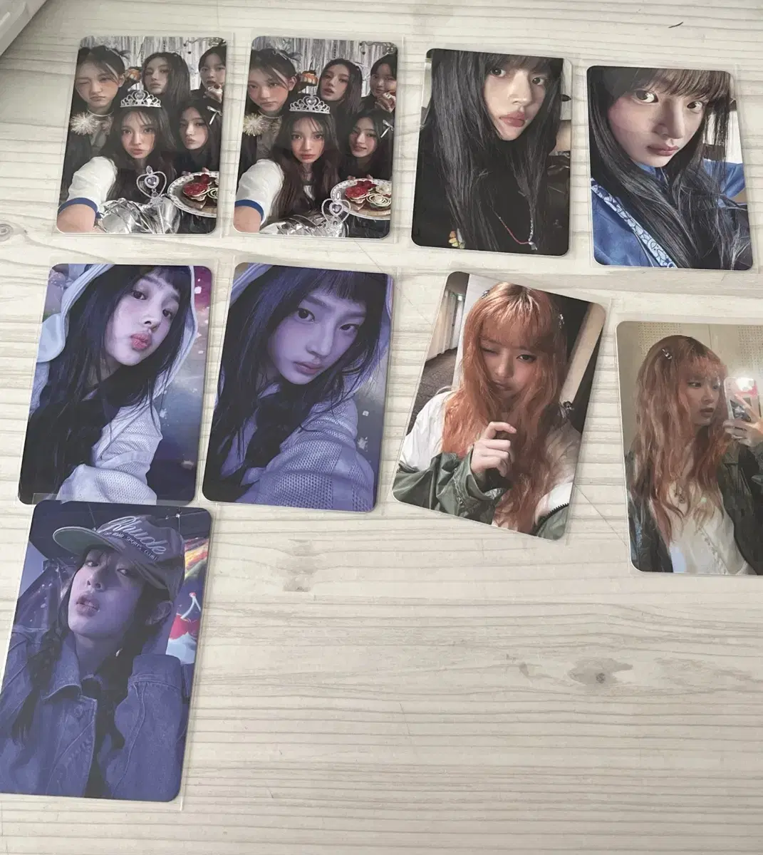 New Jeans minji hanni Photocard Bunsaz Supernatural 9 sheets bulk WTS