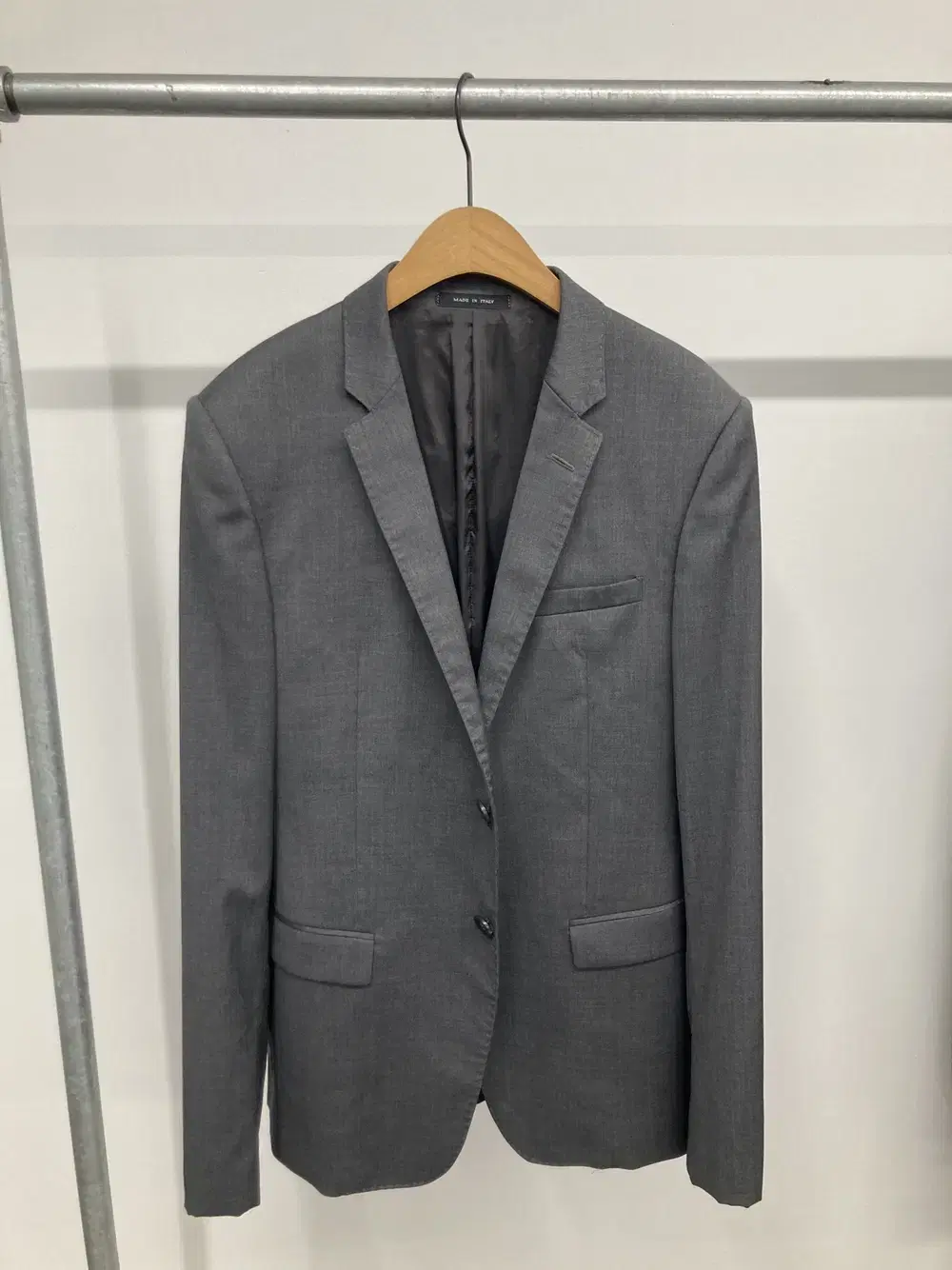 Almani David line charcoal blazer jacket