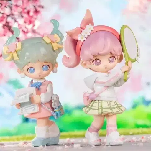 [Tina] Figures Cherry Blossom Campus Pink Hair Tennis Girl