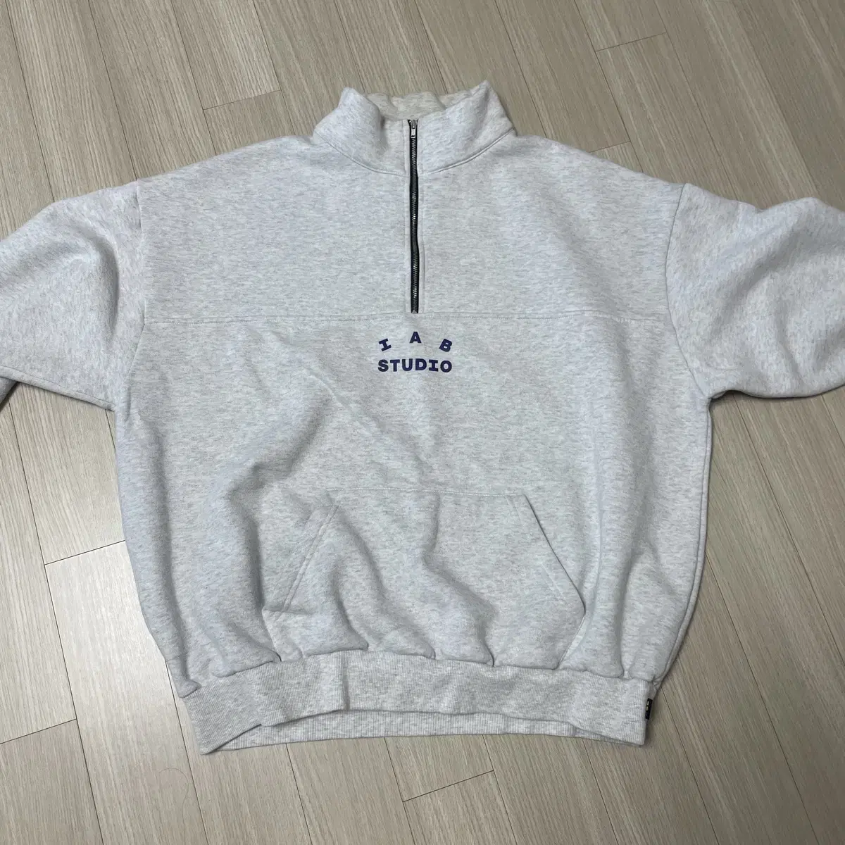 아이앱 Half Zip Pullover light Gray, 반짚업