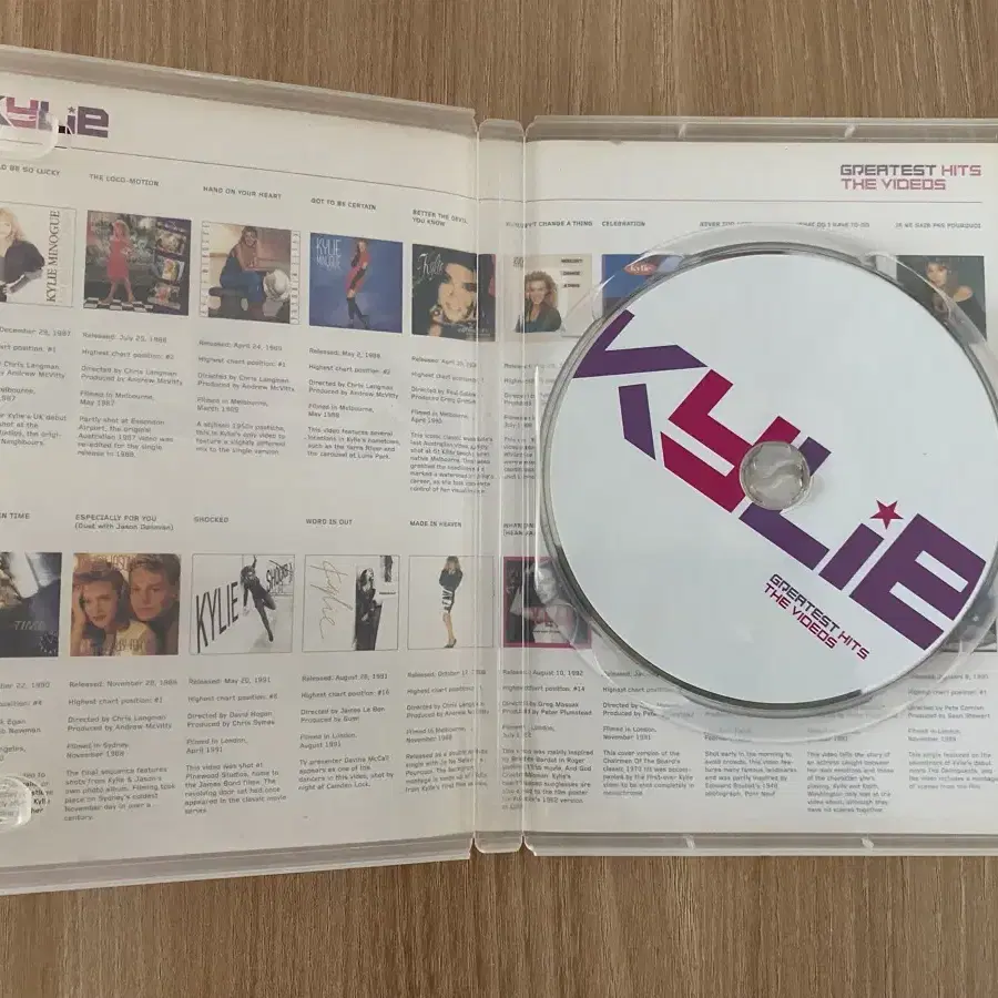 DVD 팝송 Kylie  1disk