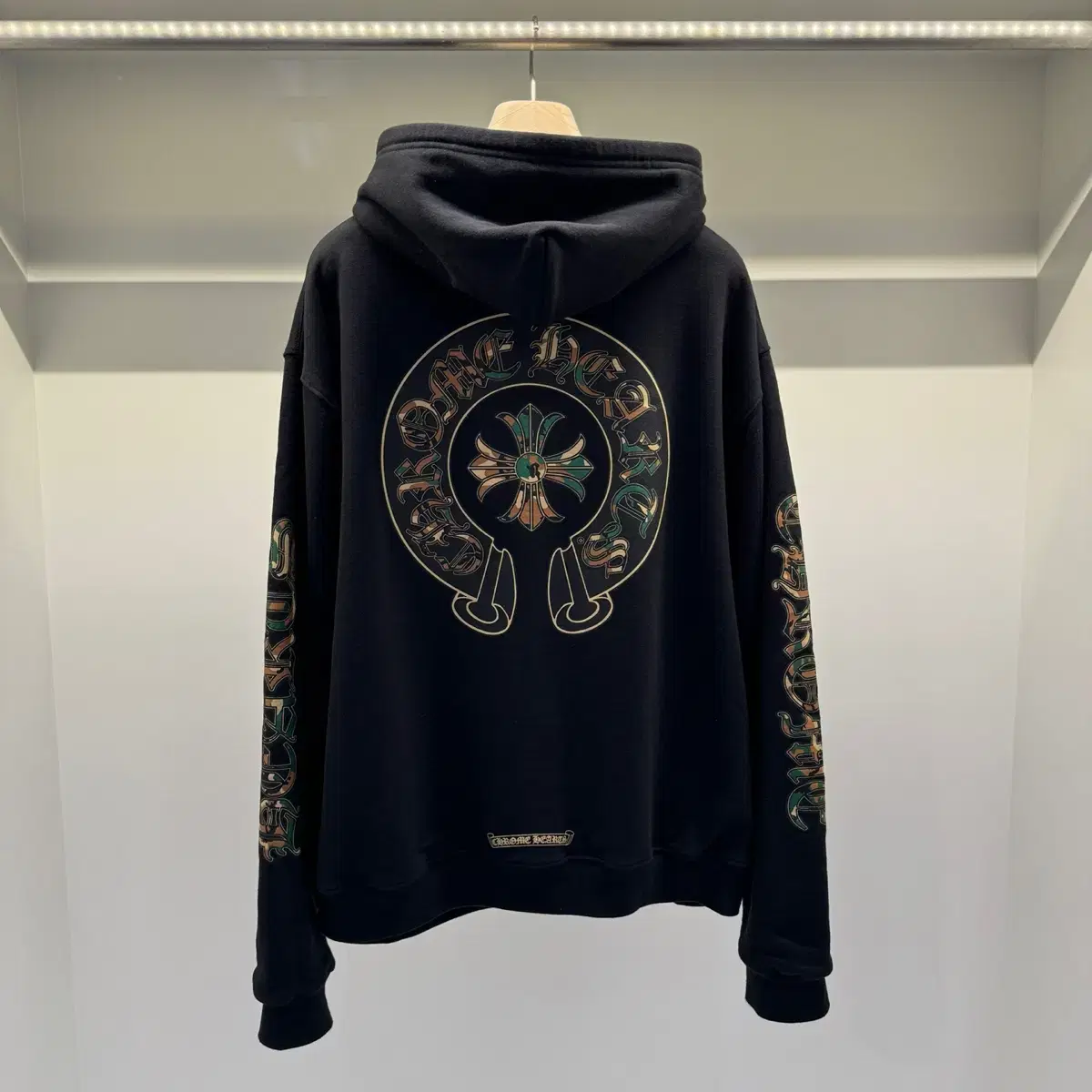 Chrome Hearts Camo Horseshoe Hoodie Zip-Up Black