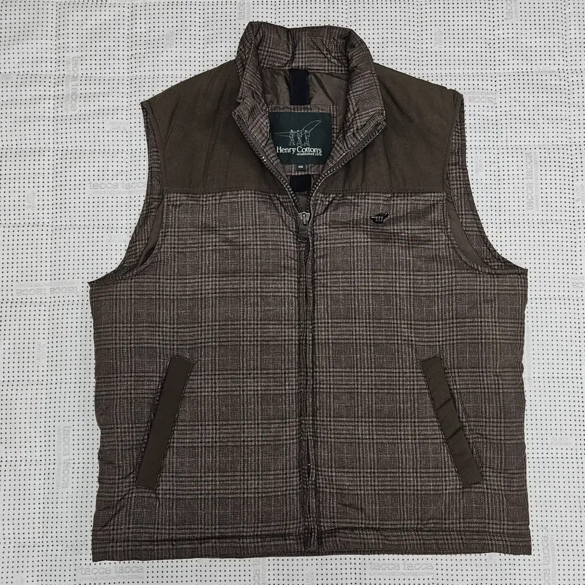 henry cotton padded vest men100