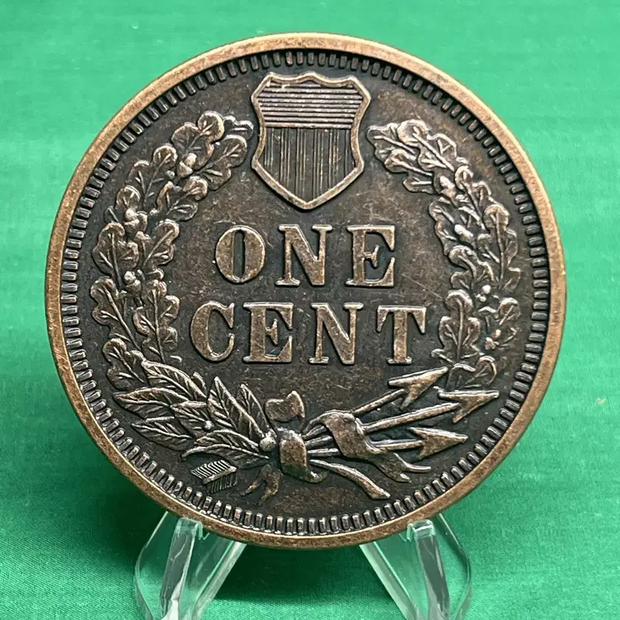 대형동전 1877년 미국 인디언헤드 1cent/직경-77.33mm