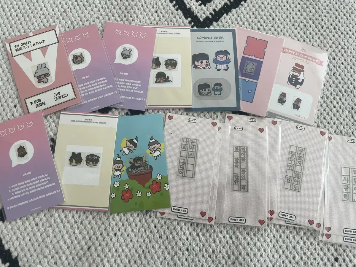 Bulk) exo baekhyun Electric vehicle electromagnetic shielding sticker official goods Unofficial goods