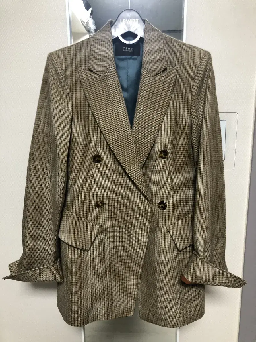Time Check Wool Jacket