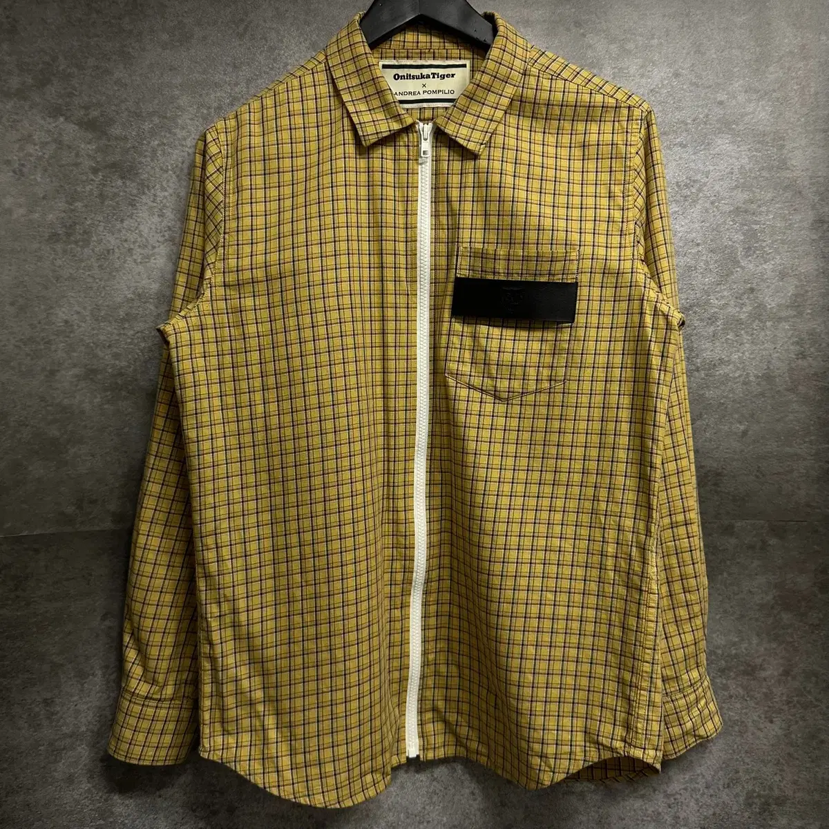 [95] Onitsuka Tiger Andrea Pompilio limited edition checked shirt windbreaker