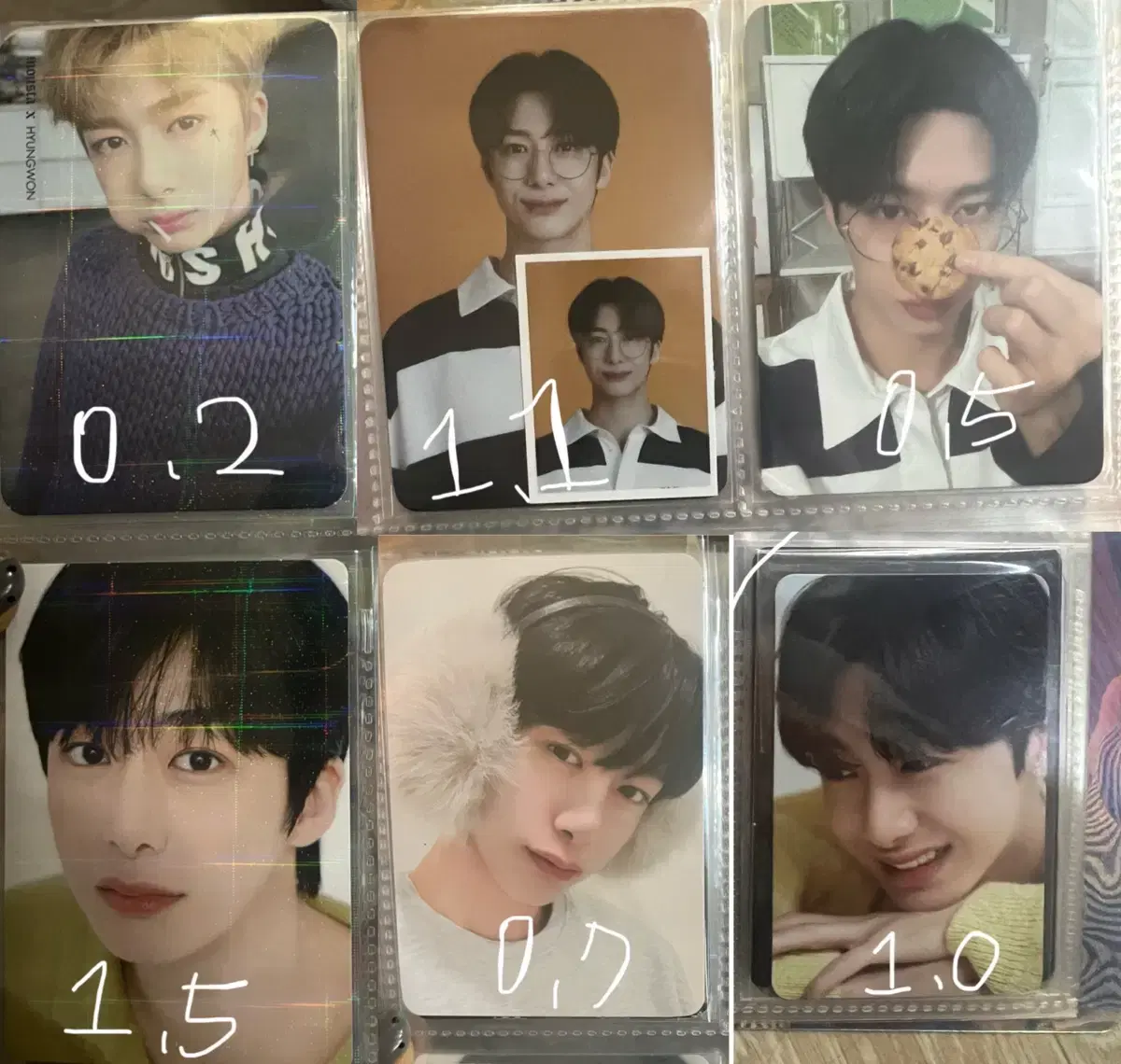 Monsta x chae hyungwon photocard 10 bulk 21,000