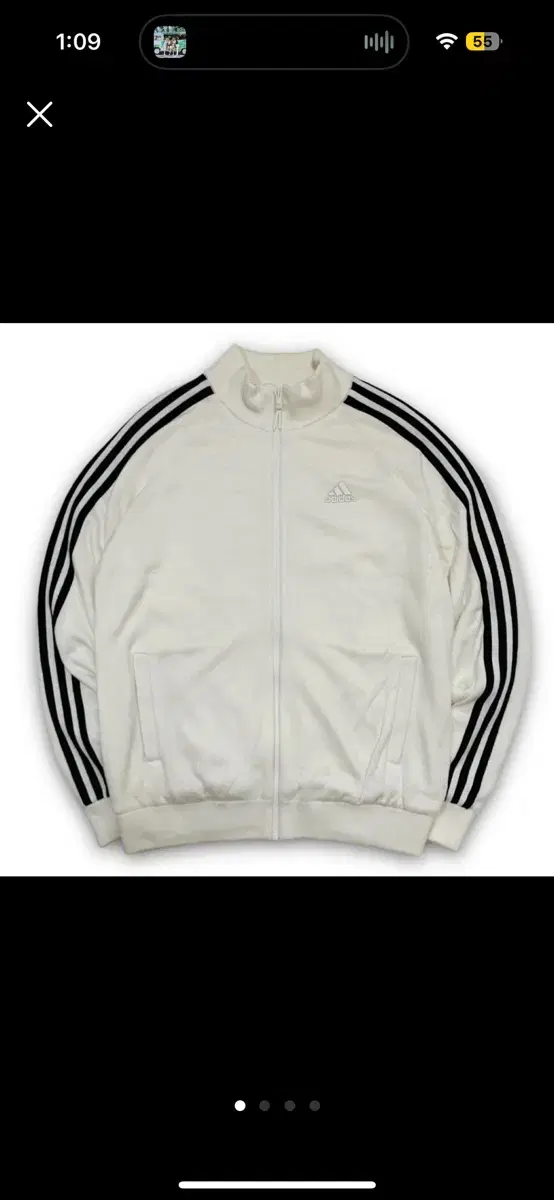 (Today Only)Adidas Cotton Zip Up Jersey White Gum Lifeisweat Buckle Dosie Dosie Firebird