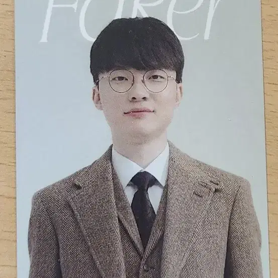 T1 페이커 정장 포토카드 faker photocard