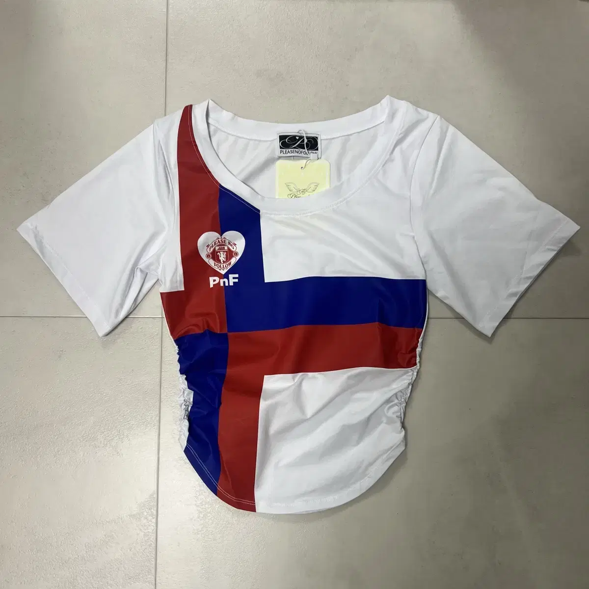 플리즈노팔로우 Aletta Shirring Football top