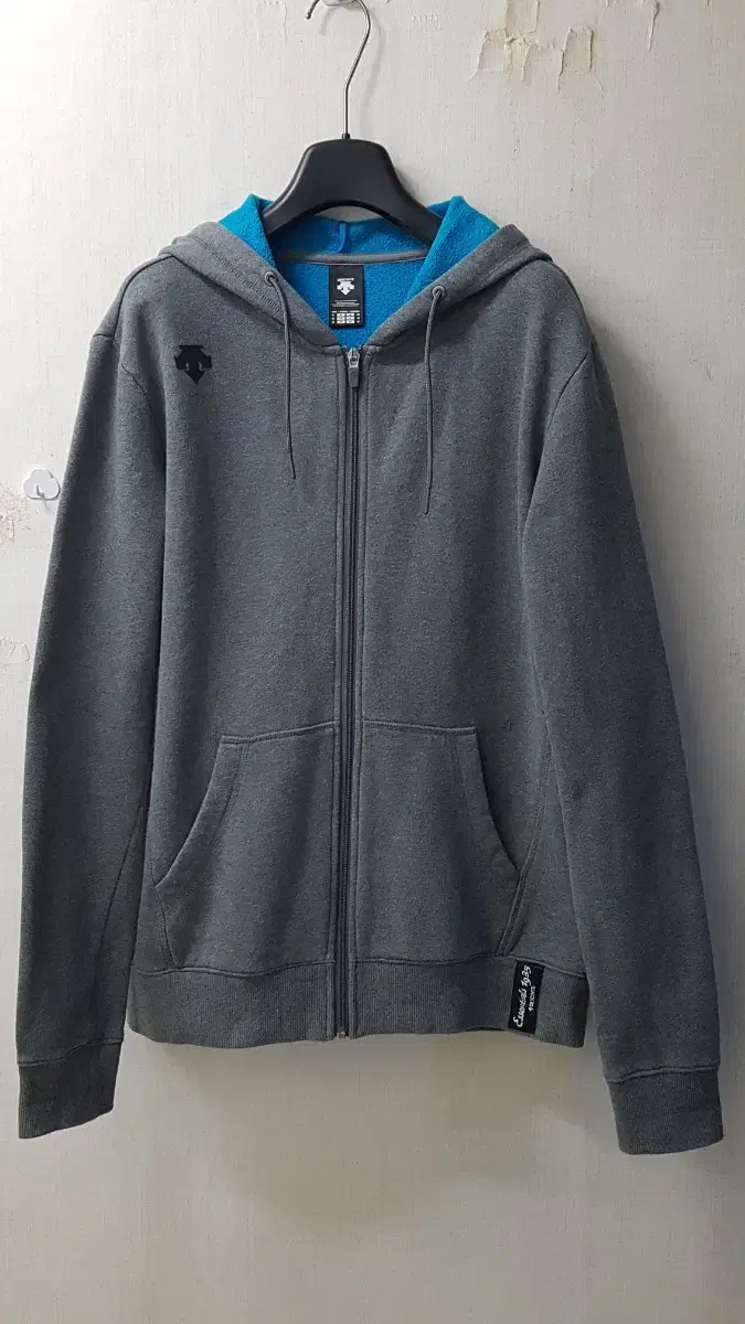 Descent hooded zip-up jumper brushed unisex M(Korean size L chest return 58)