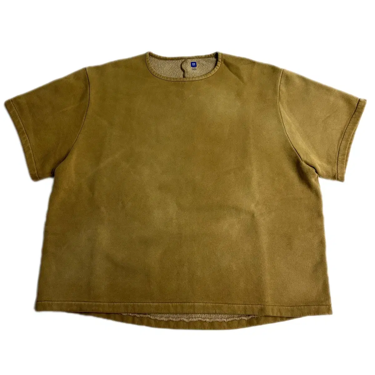 [M] New) e.ji Gap Unreleased Fleece Back Yoke Tee in Bronze