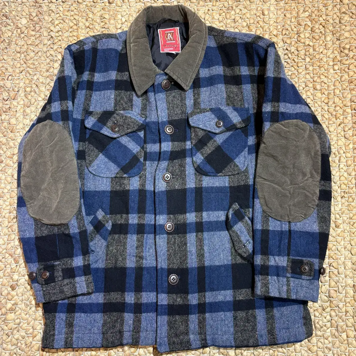 Vintage Wool Outerwear Shirt (He4364)