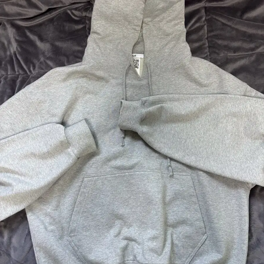 러드 llud Snug Hoodie Melange Grey