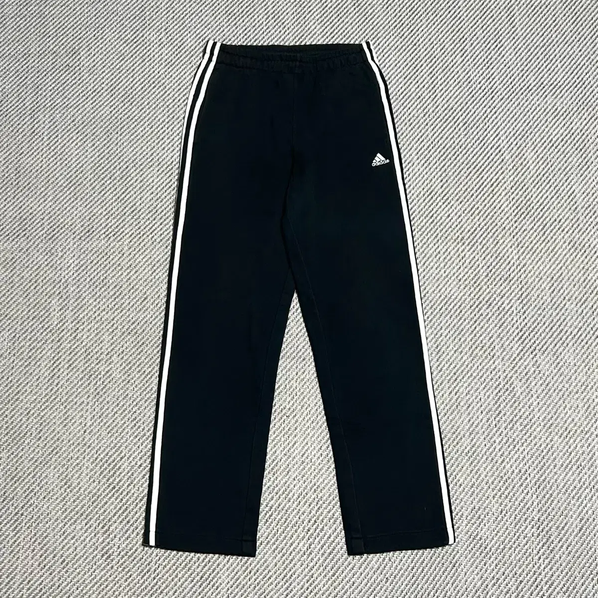 [ M ] adidas 아디다스 검/흰 트랙 면 트레이닝 팬츠