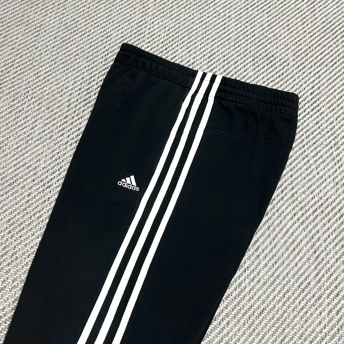 [ M ] adidas 아디다스 검/흰 트랙 면 트레이닝 팬츠