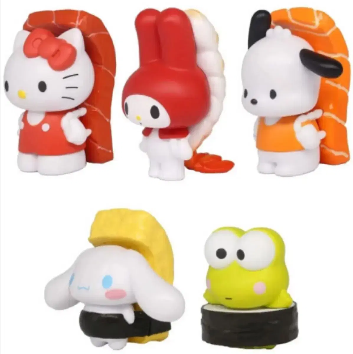 San Rio Character Sushi Sushi Gacha Capsule Toy Figures (Set of 5)