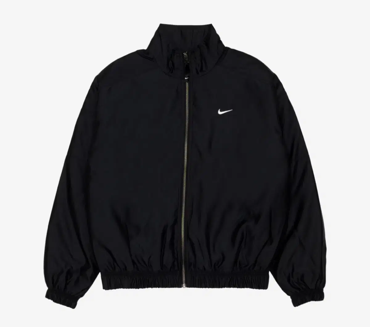 Nike NRG Solo Swoosh Satin Bomber Jacket Black Kumquat - Asia s