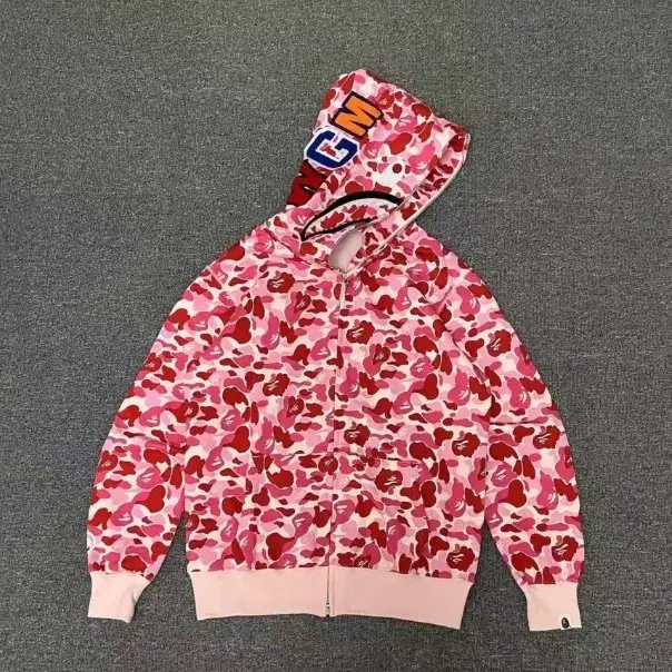 베이프 bape 카모 상어 무늬 재킷