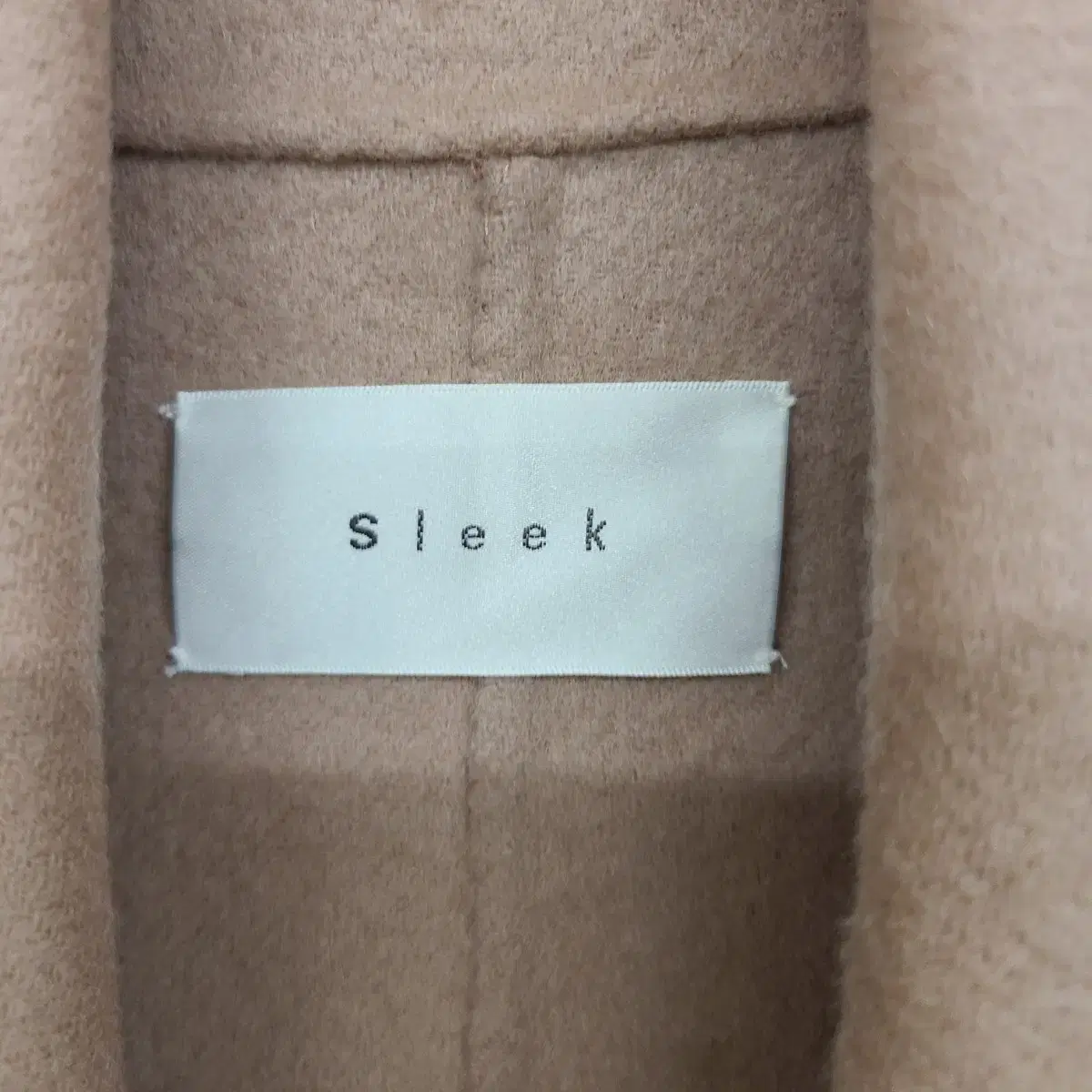 [여성66 size] Sleek 핸드메이드 울혼방 코트