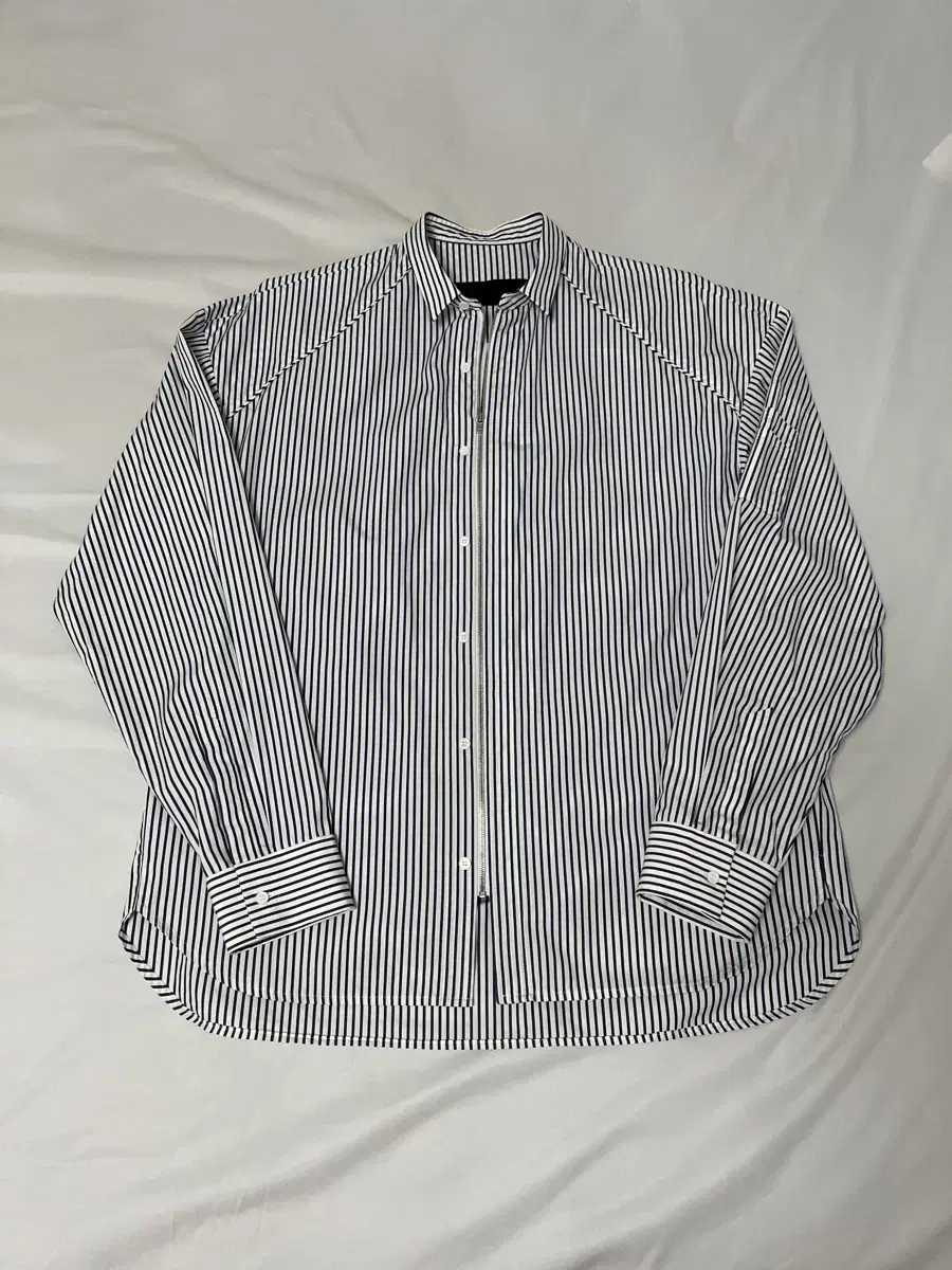 Junge Stripe Overfit Shirt Jacket