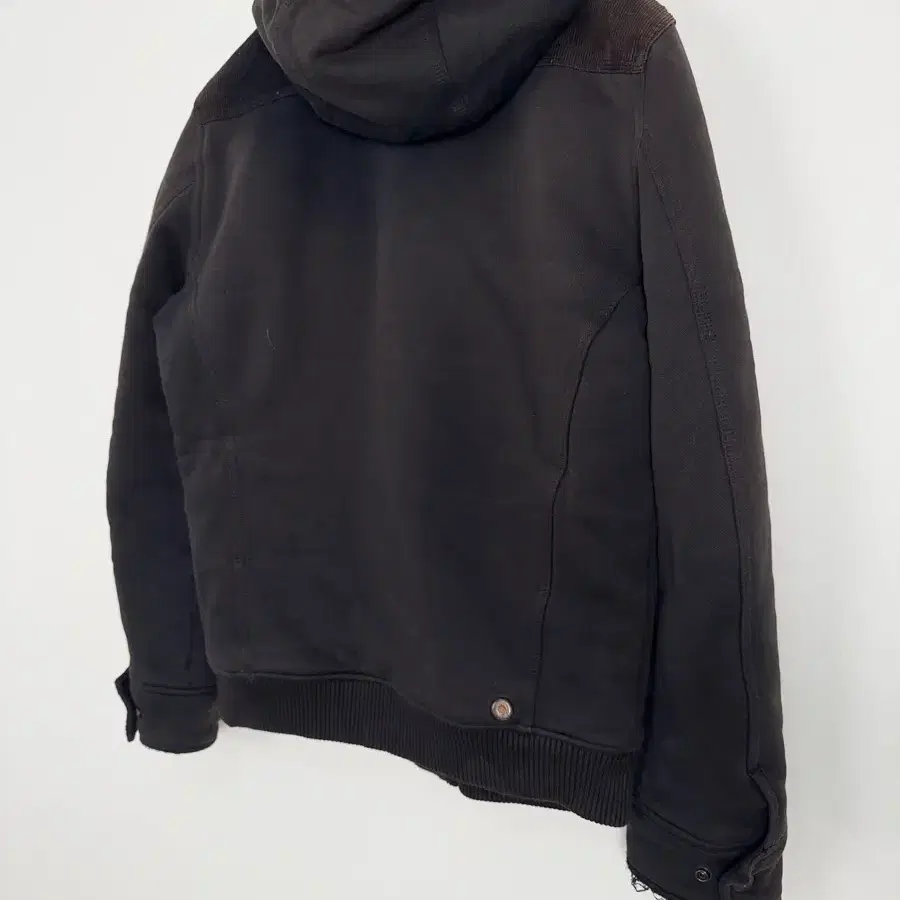 diesel faded sherpa hooded jacket