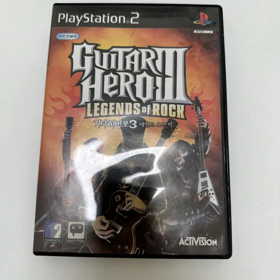 ps2 정품 명작 고전게임 Guitar Hero 3 레전드 오브 락 팜