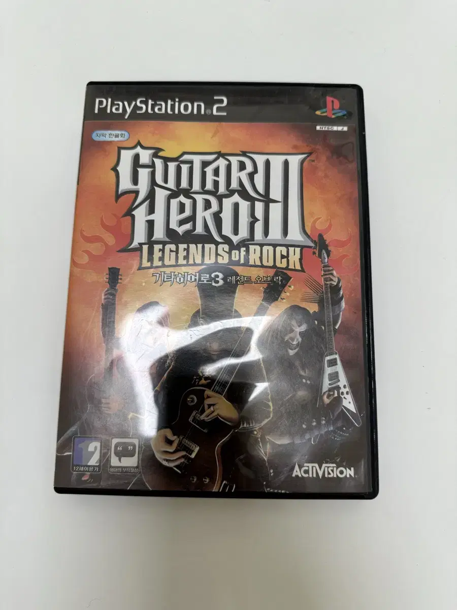 ps2 정품 명작 고전게임 Guitar Hero 3 레전드 오브 락 팜