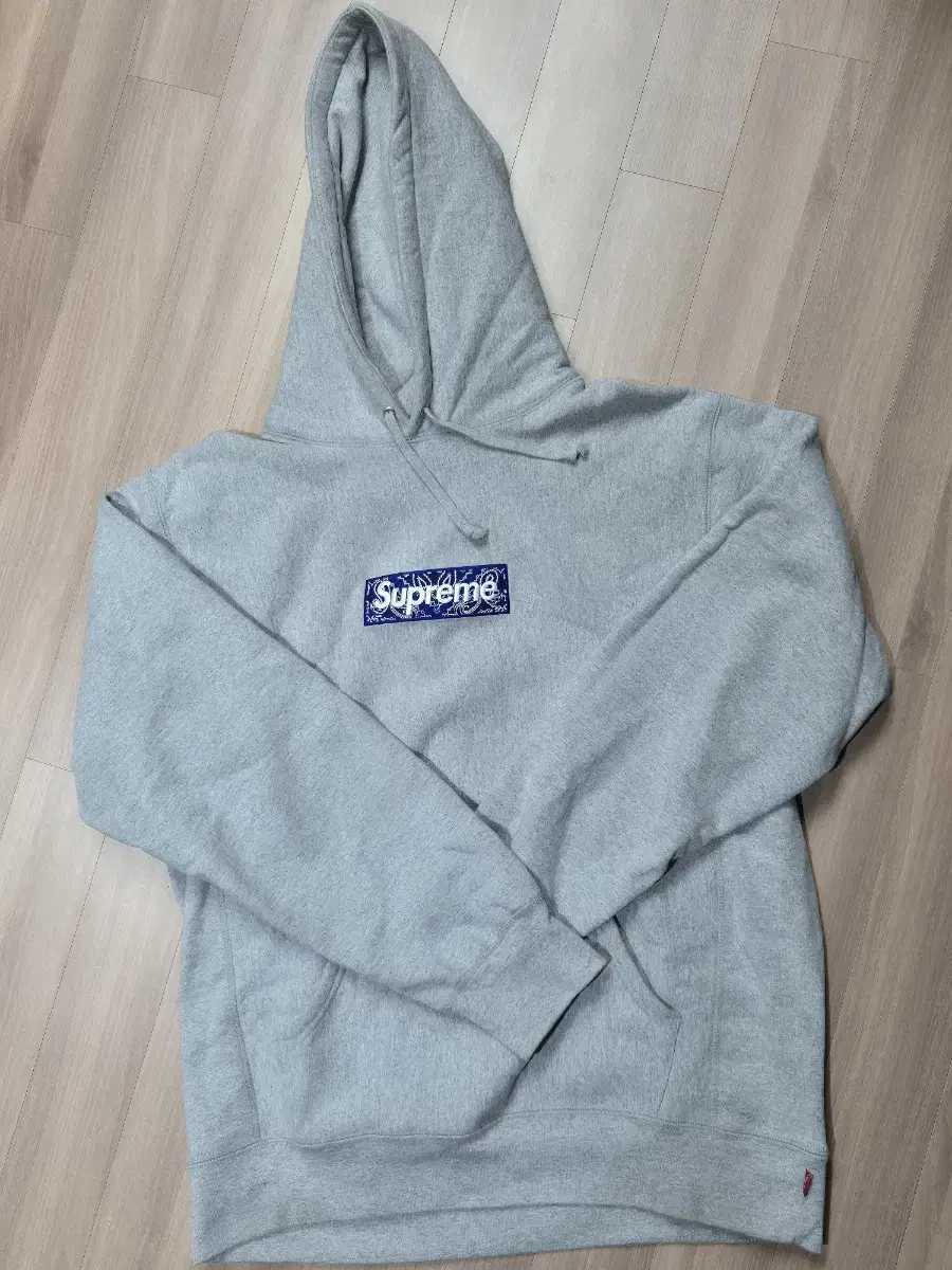 Supreme Box Logo Vandana Hoodie Gray XL 19FW