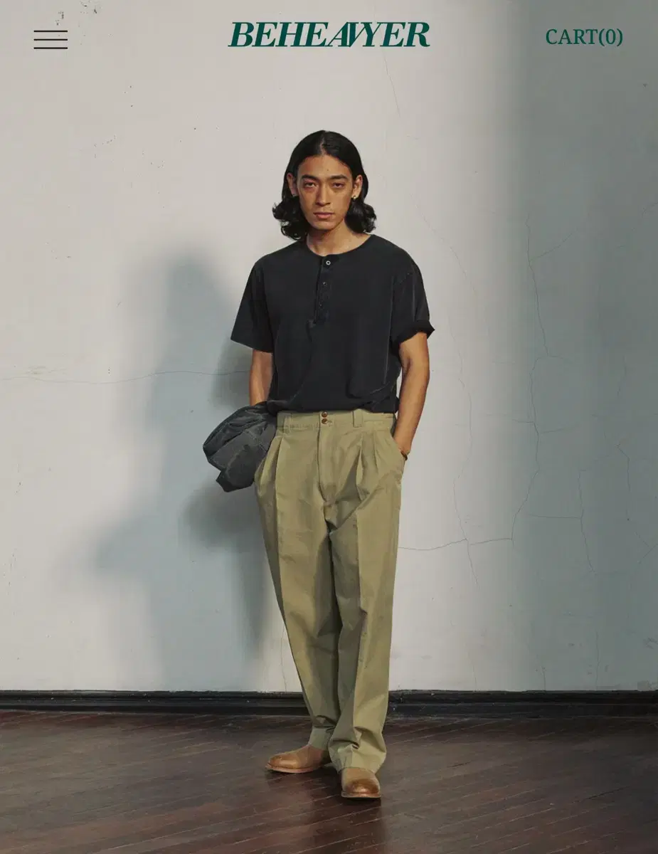 Non-Heavy Olive Pants