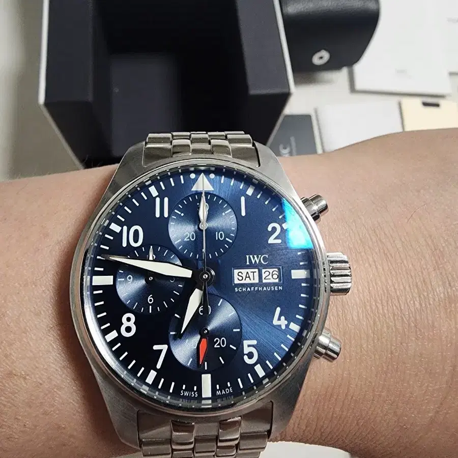 IWC 파일럿 크로노 신형 청판 41mm