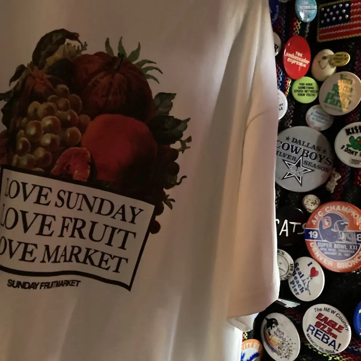 선데이후르츠마켓 Love Fruits tee 프린팅 티셔츠 반팔