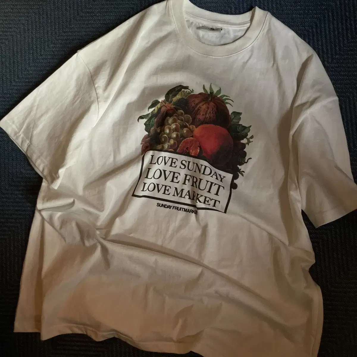 선데이후르츠마켓 Love Fruits tee 프린팅 티셔츠 반팔