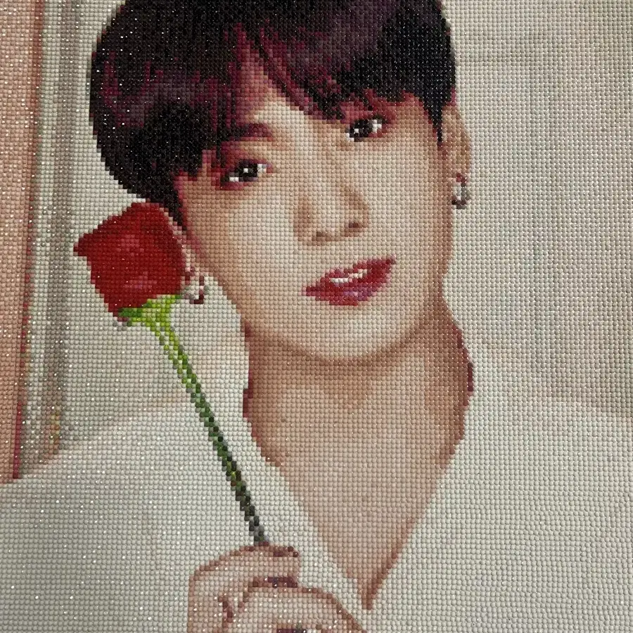 방탄 정국 보석십자수 완성품