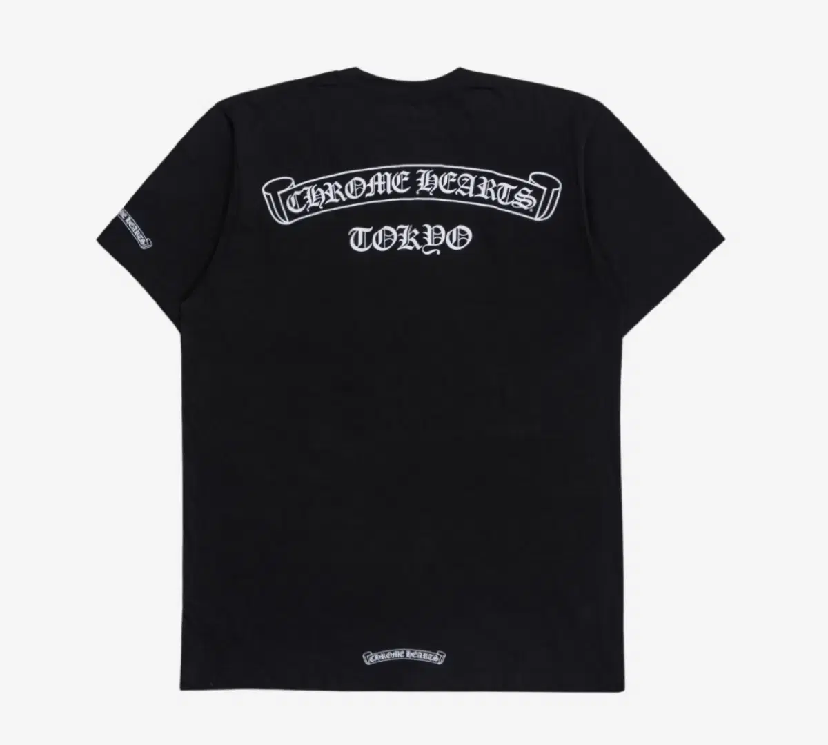 Chrome Hearts Scroll Logo T-Shirt Black - Tokyo Only