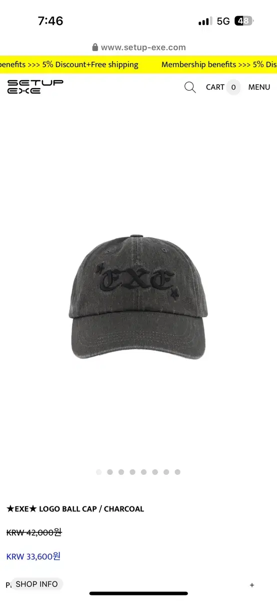 SetupExxi LogoBallcap Charcoal