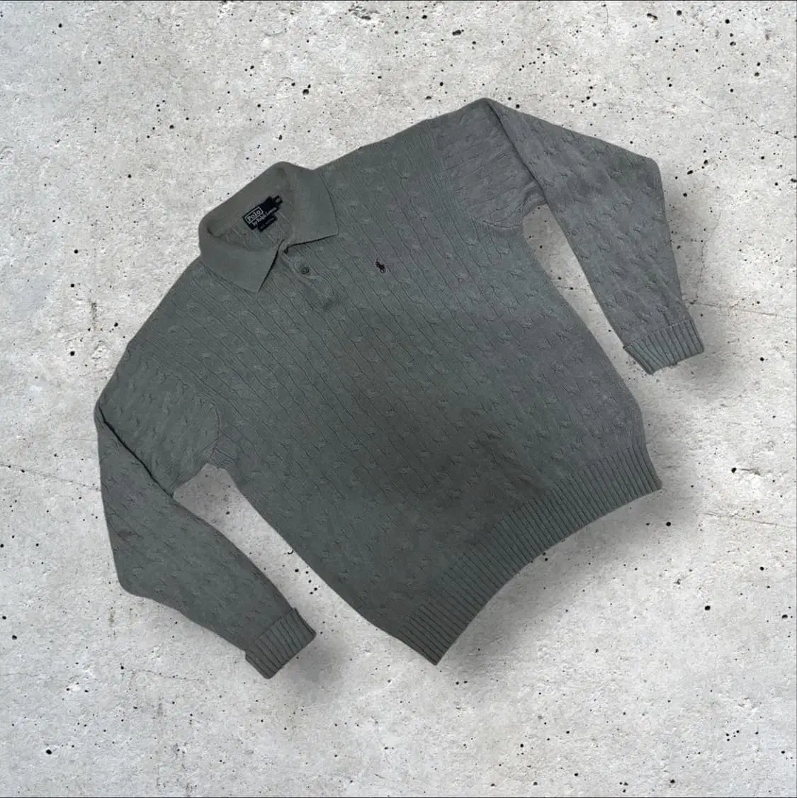 Polo gray vahn kara knit