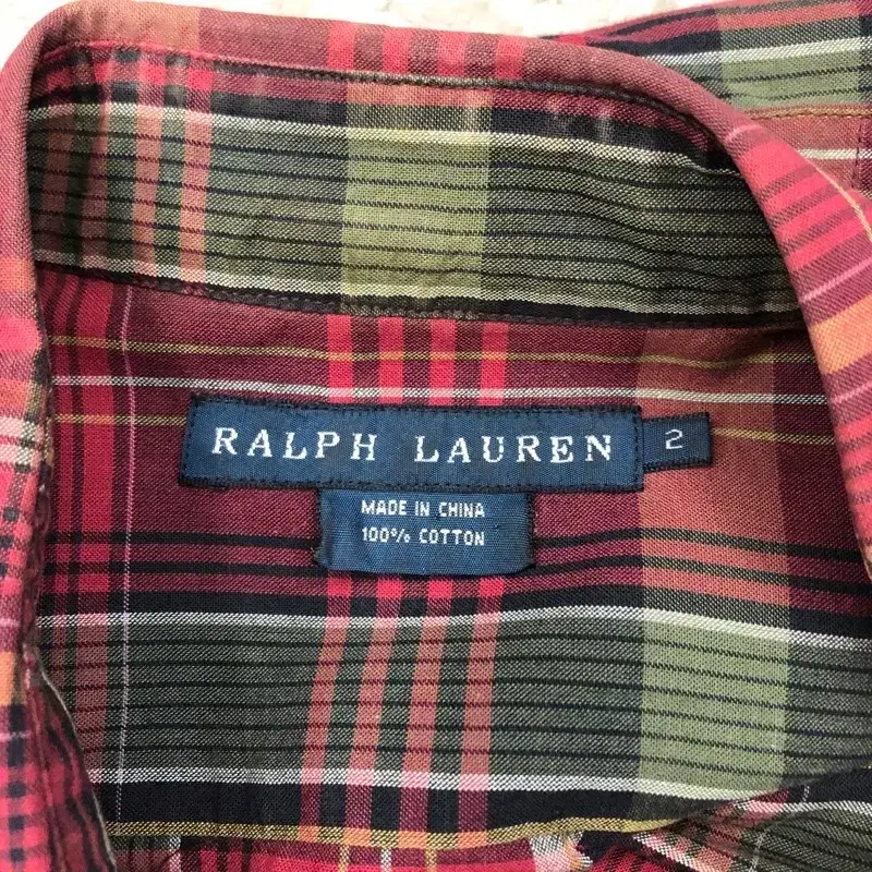 2 RALPH LAUREN SHIRTS 랄프로렌 체크 셔츠