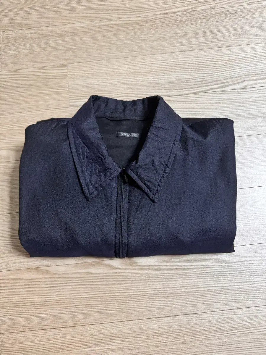 [2] 24AW Komori Wool Silk Swing Top Navy