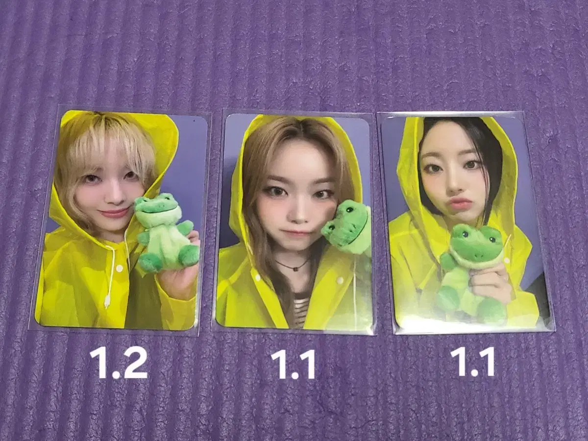 Billlie makestar unreleased photocard raincoat photocard photocard memory candy moon sua suhyeon sheon