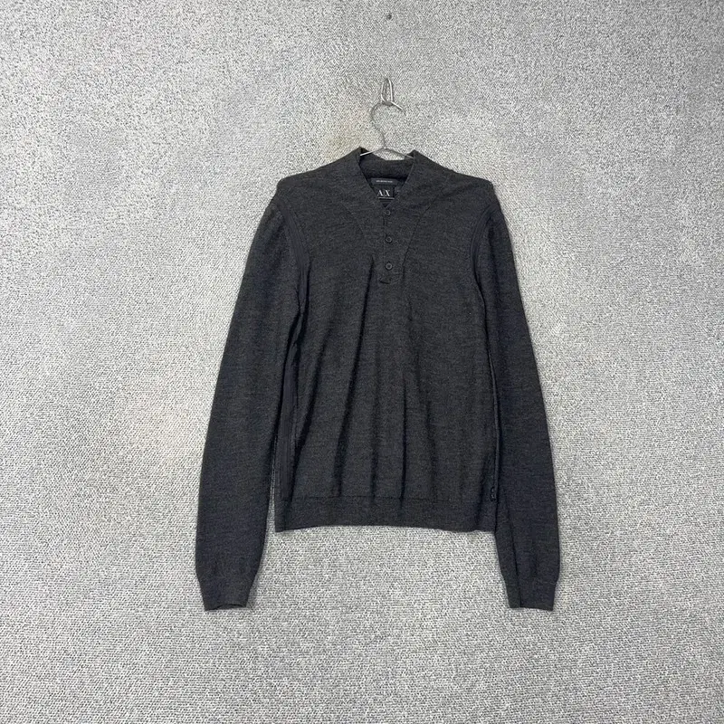 Armani Exchange Button Gray Knit M